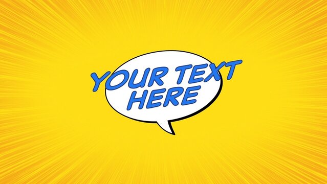 Cartoon Round Text Bubble 