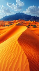 desert flora, desert sunlit beauty, sand dune textures, majestic mountain range, desert colors, desert fauna, desert landscape art, breathtaking desert vistas, sunrise over dunes, desert mountain view