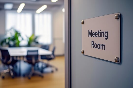 Professional meeting room with modern design and ample natural light, ideal for collaborative discussions and strategic planning