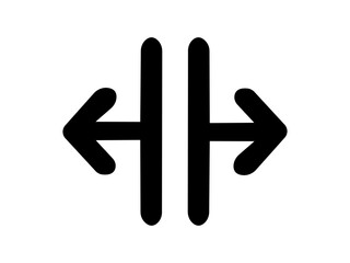 size adjustment icon vertical