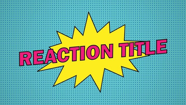 Comic Cartoon Explosion Title Intro