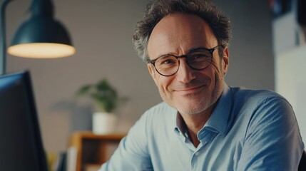 Obraz premium Senior Executive in Office Environment