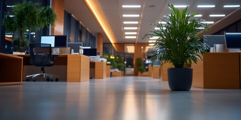 low morale-office setting, dimly lit office highlights the heaviness of Blue Monday in the workplace