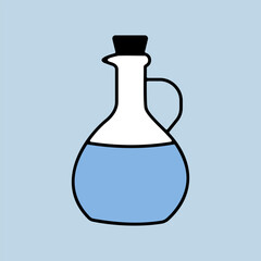 Olive Oil Glass Jug Pitcher vector icon