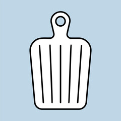 Obraz premium Cutting board vector icon. Chopping Board symbol