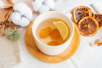 手作りホットジンジャーレモンティー