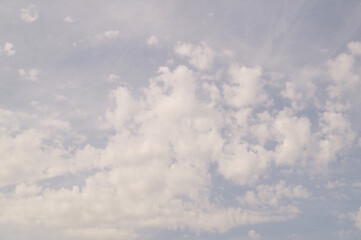 Natural background. Clouds in the sky. A cloudy landscape.
