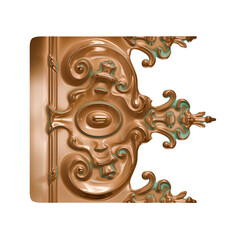 Vintage Bronze Rococo Swirl – Classic Ornamental Detail