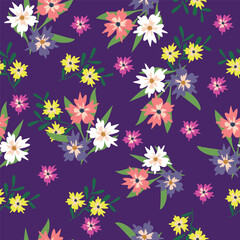 cute flower pattern image for fabric textile or wall decoration
