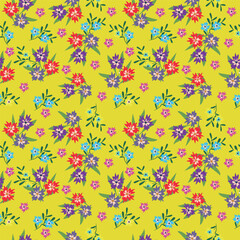 cute flower pattern image for fabric textile or wall decoration