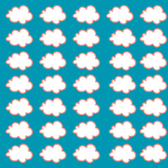 seamless background with clouds