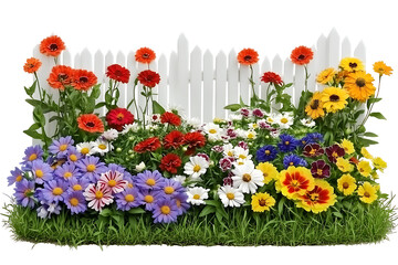 Backyard oasis of vibrant flowers nature photography and gardening inspiration in a sunny setting