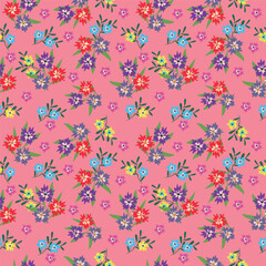 cute flower pattern image for fabric textile or wall decoration