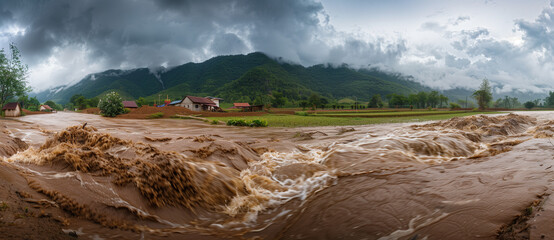 flooding, overflowing rivers, reservoirs, dams