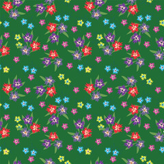 cute flower pattern image for fabric textile or wall decoration
