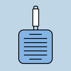 Grill pan vector icon. Kitchen appliance