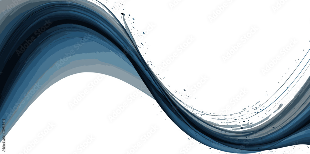 Poster abstract curved wavey colorful smooth light dynamic drop explosion isolated glowing concept on white