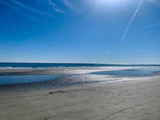 beach and sea in the morning sandy sunny beach landscape warm summer perfect day ocean picturesque