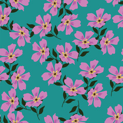 cute small flower seamless pattern on background