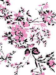 Vector seamless pattern. Pretty pattern in small flowers. Small blue flowers. White background. Ditsy floral background. The elegant the template for fashion prints. Stock vector.