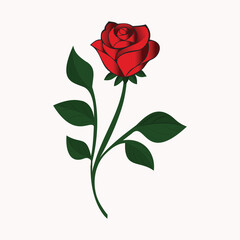 Hand-drawn Rose Clip Art Vector Design