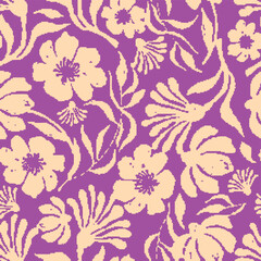 Vector seamless pattern. Pretty pattern in small flowers. Small blue flowers. White background. Ditsy floral background. The elegant the template for fashion prints. Stock vector.