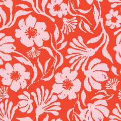 Vector seamless pattern. Pretty pattern in small flowers. Small blue flowers. White background. Ditsy floral background. The elegant the template for fashion prints. Stock vector.