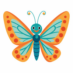 flat drawing butterfly