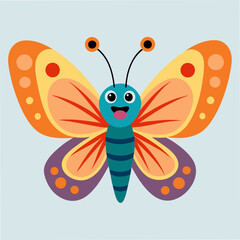 flat drawing butterfly