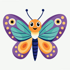 flat drawing butterfly