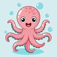 cartoon drawing octopus

