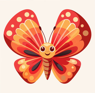 recommend clip art: flat drawing butterfly