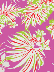 Abstract big white flowers seamless pattern,Simple seamless pattern with cute flowers. Abstract floral background. Vector illustration for design, fabric and print. Craft stamp style.