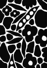 Abstract Big flowers pattern, upscale floral pattern. graphical textures floral, trendy colors pattern , flowers background with leaves. vector illustration.