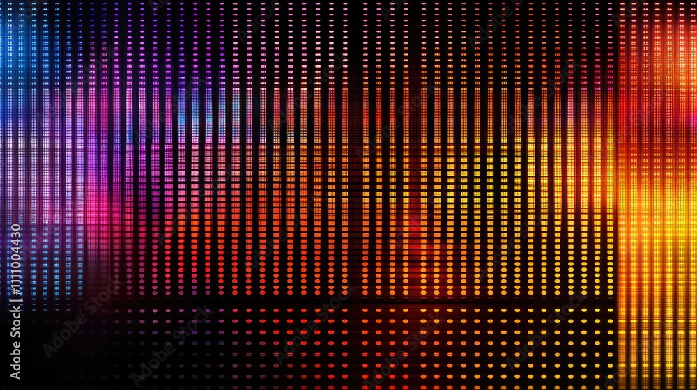Poster colorful abstract background featuring vibrant dots arranged in a grid pattern, showcasing a blend o