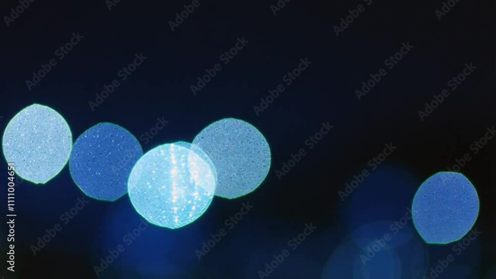Poster experience a stunning array of glowing bokeh lights in diverse colors, ideal for enhancing festive o