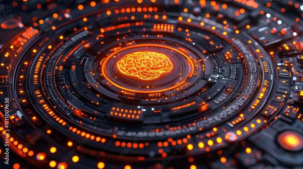 Poster neural network: brain in a technological system
