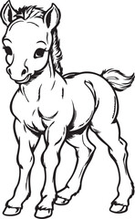 horse animal silhouette vector illustration