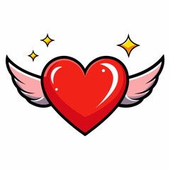 heart with wings