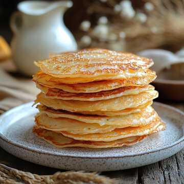 pancakes on a plate