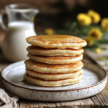 pancakes on a plate