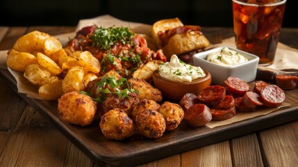 Photo of, A platter of assorted sliders featuring pulled pork, brisket