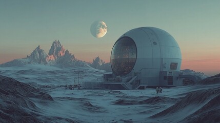 Moon colonization: visualize a lunar base camp and the daily lives of astronauts living on the Moon, from scientific research to personal moments


