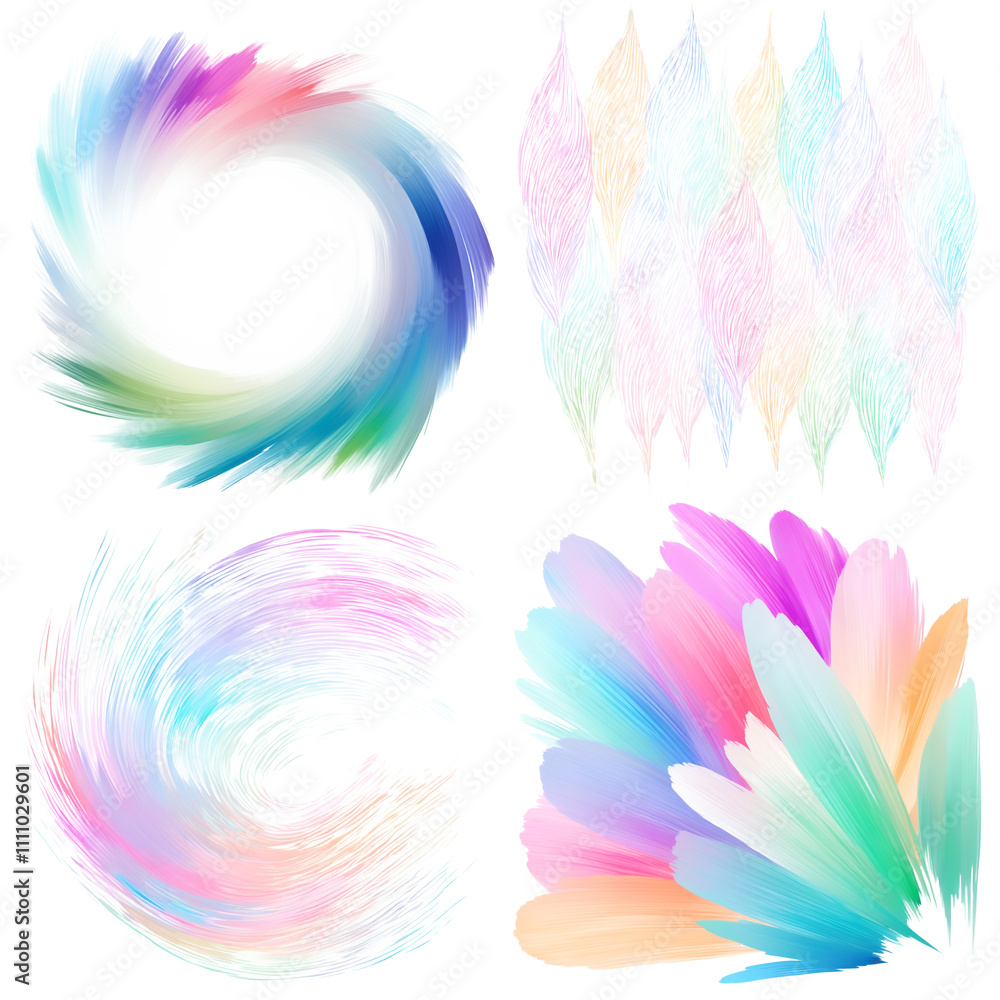 Poster vibrant abstract patterns showcasing seamless design with a colorful twist
