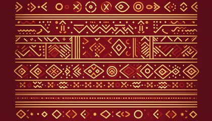 Traditional African Patterns in a Contemporary Kwanzaa Design