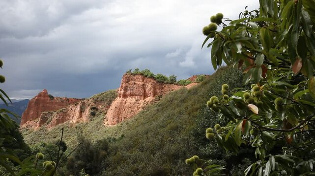 Las Medulas roman gold mining.Castilla y Leon, Spain