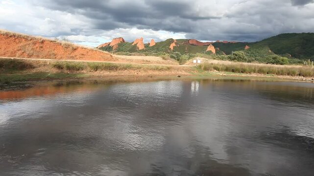 Las Medulas roman gold mining.Castilla y Leon, Spain
