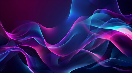 Obraz premium Abstract Purple Blue Waves Background