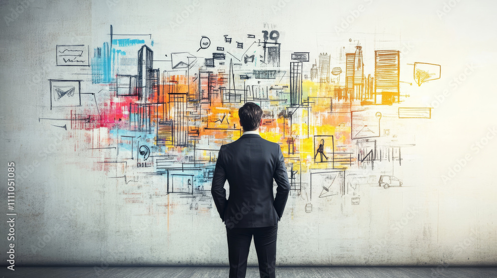 Poster global network connection world map abstract technology background global business innovation concep
