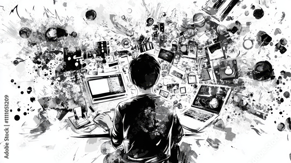 Poster global network connection world map abstract technology background global business innovation concep